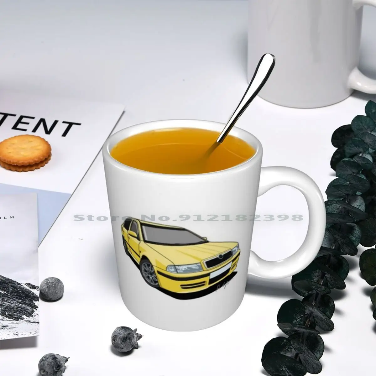 Skoda Octavia Vrs ( Rs ) Lemon Yellow Ceramic Mugs Coffee Cups Milk Tea Mug Cars Skoda Skoda Octavia Rs Vrs Motor Nation images - 6