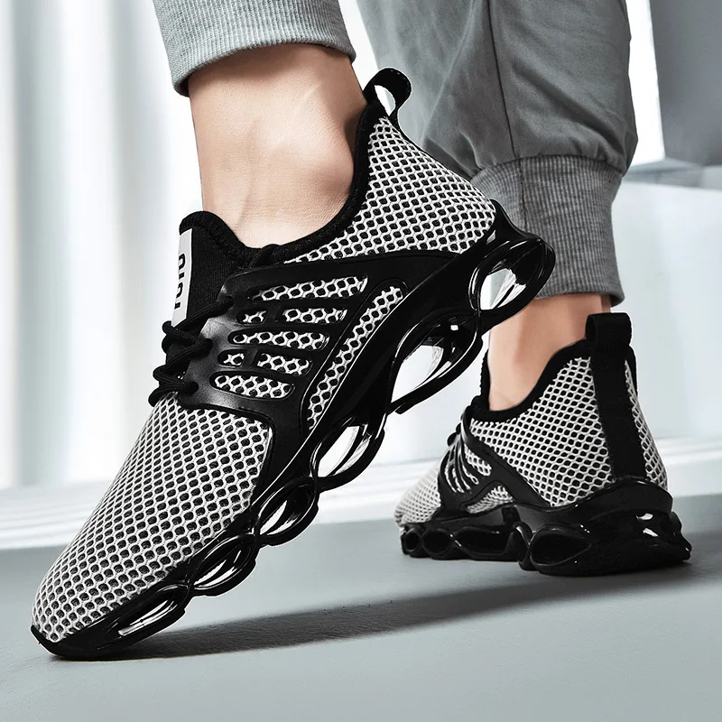 Популярные весенне-осенние мужские кроссовки дышащая Спортивная обувь для улицы