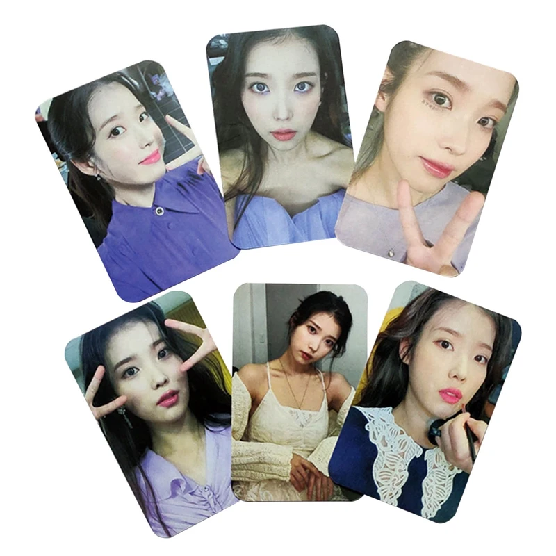 6 шт./компл. Kpop EXO BAEK HYUN IU Lomo Card Photocard HD Photo Print Album Декоративные Коллекционные