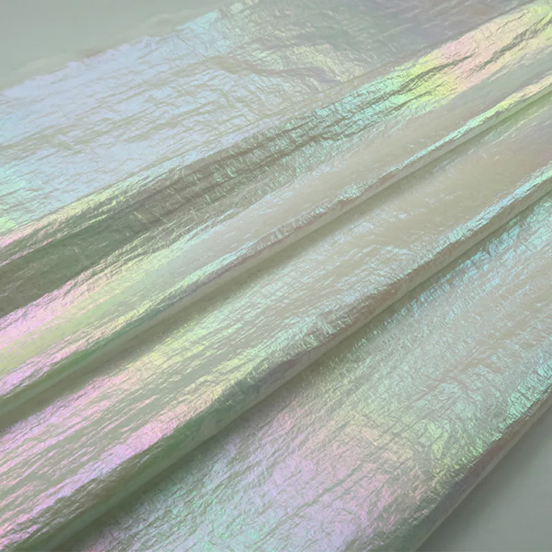 Тонкий переливающийся градиентный лазерный креп металлическая Бронзирующая