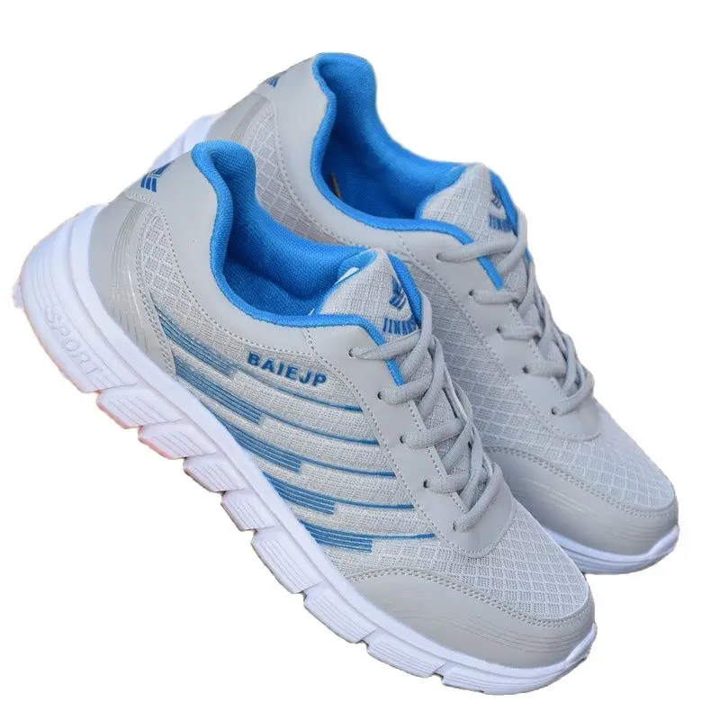 Новинка Мужская повседневная обувь из сетчатого материала на шнуровке Легкие