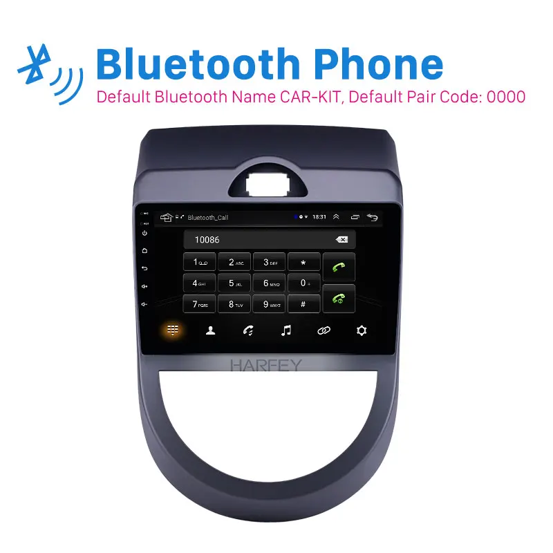 Автомагнитола Harfey с сенсорным экраном 9 дюймов GPS Android 8 1 Bluetooth Wi-Fi USB AUX | Автомобили