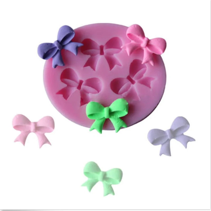 Новинка бант силиконовая плитка украшение для торта конфет|sugar craft|silicone fondantcandy mold