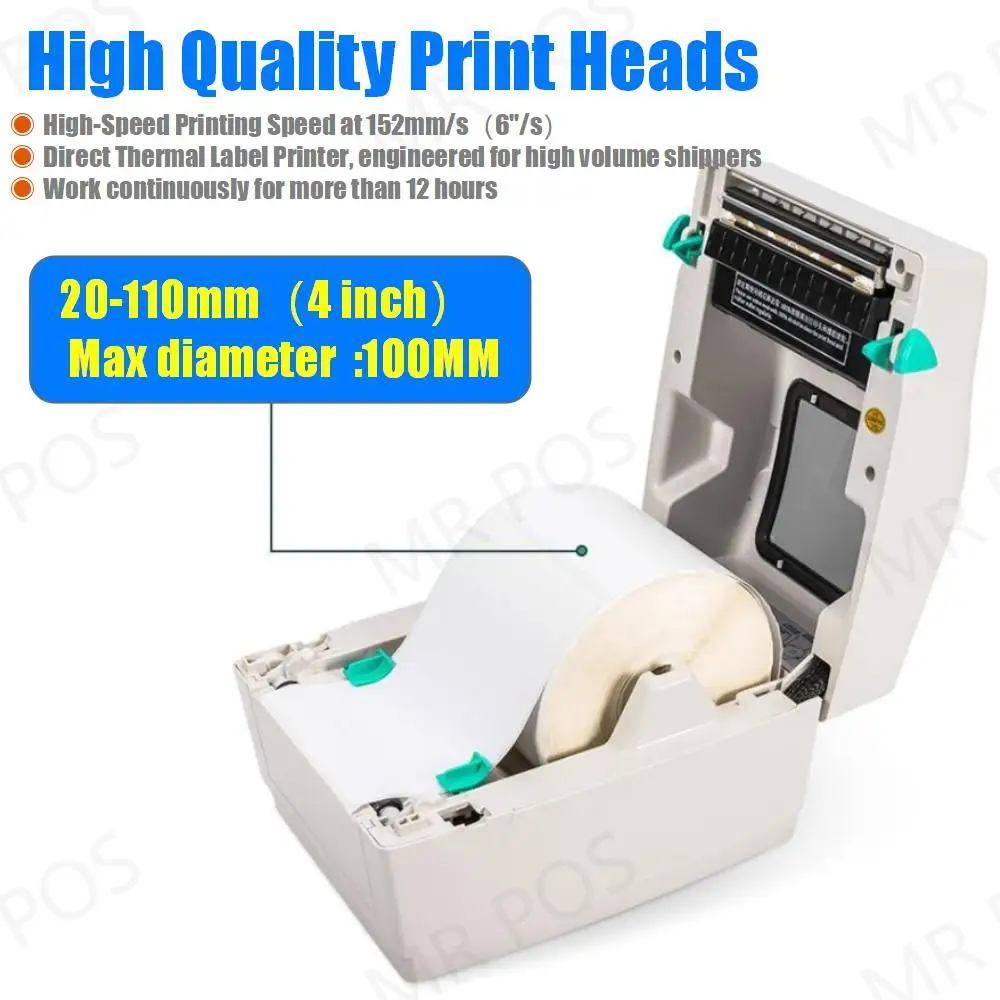 Xprinter Label Barcode Printer Thermal Receipt Bar Code 20mm-100mm With Auto Stipping XP-DT426B/460B | Компьютеры и офис