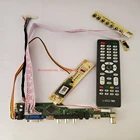 Новый набор для измерения уровня LTM185AT01 ТВ + HDMI + VGA + USB + аудио ЖК-дисплей светодиодный Экран контроллер драйвер платы 1366X768 30 контактов 2 с холодным катодом (CCFL) Панель