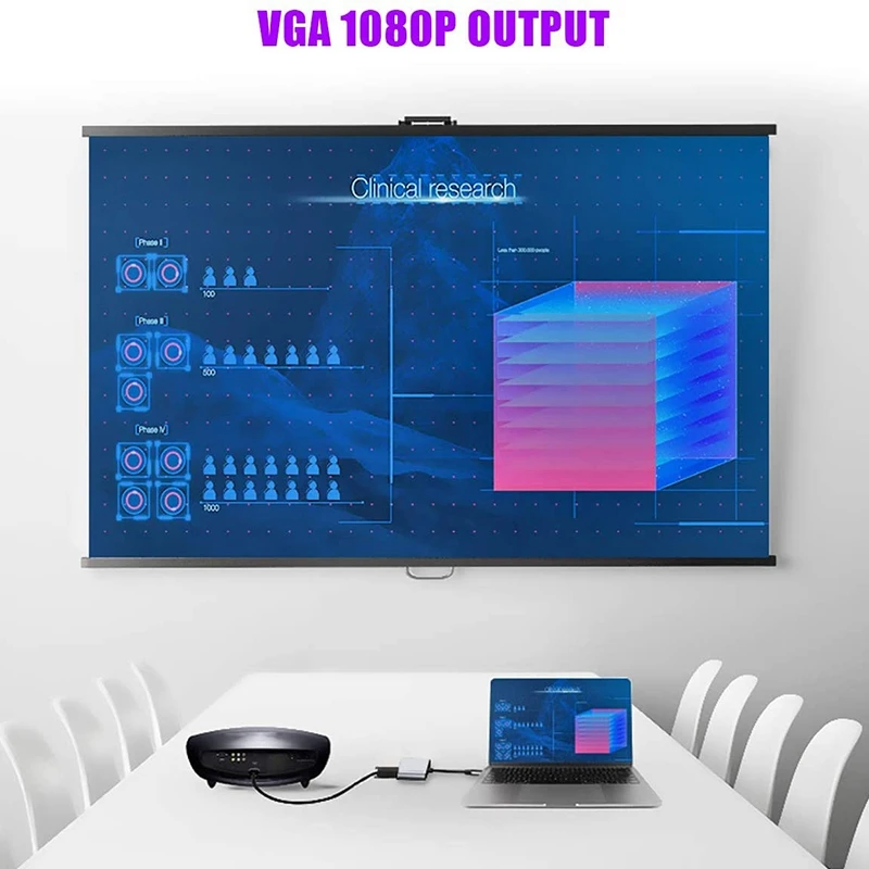 Usb-концентратор C с разъемом типа 4 в 1 usb-хаб двойной Sn дисплей 4K HDMI/HDTV адаптер VGA и