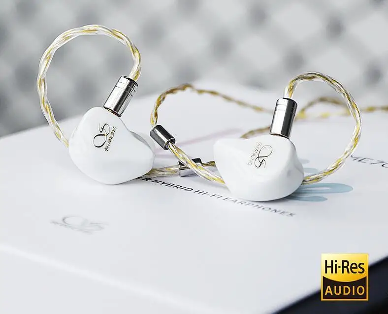 Наушники вкладыши Shanling ME700 1DD + 4BA гибридные Hi Fi наушники с тремя отверстиями 3D