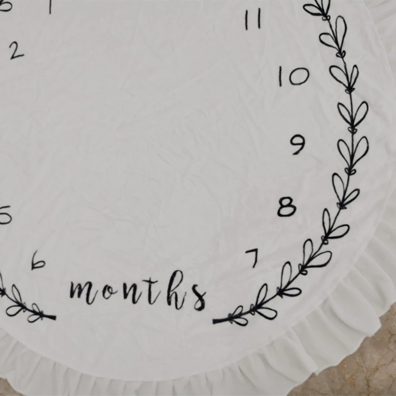 

L5YF круглое мягкое детское напольное одеяло из хлопка, фланелевый коврик для ползания диаметром 100 см, круглые детские игровые коврики