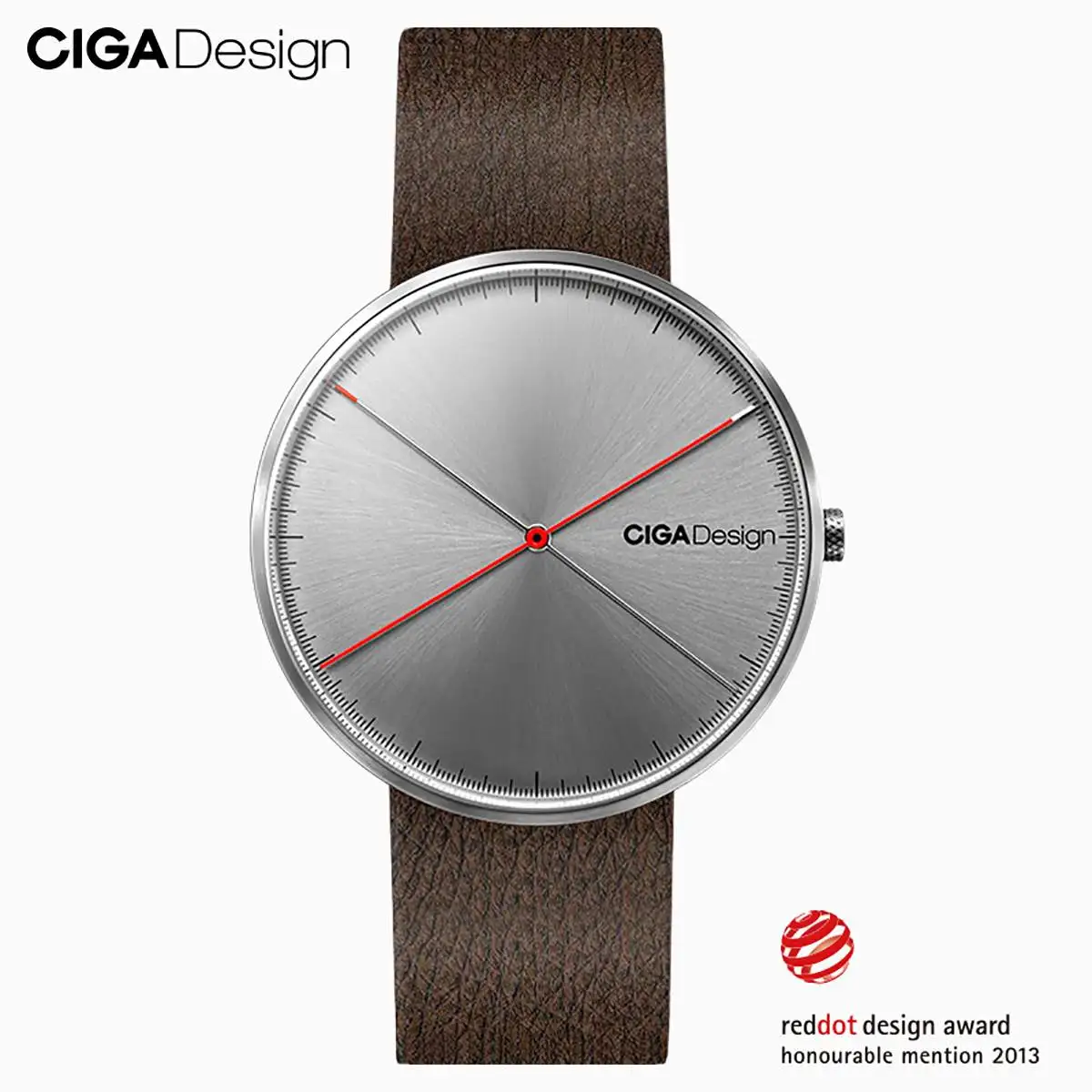 Color 3 CIGA дизайн CIGA кварцевые часы модные простые кварцевые сталь/кожаный ремень Red Dot дизайн награда часы мужские часы X серия - Цвет: Color 3