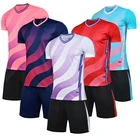 Мужская рубашка с коротким рукавом и красная футбольная майка комплект в морском стиле для взрослых Футбольная форма, Розовая Детская футбольная рубашка настраиваемым именем сделай сам номер