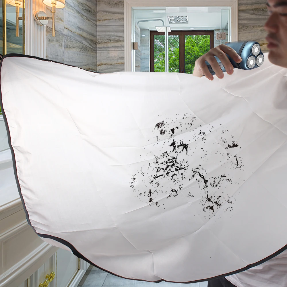 

Male Beard Shaving Apron Male Black Beard Apron Hair Shave Apron Gift for Man Care Clean Hair Adult Bibs Man Bathroom Apron