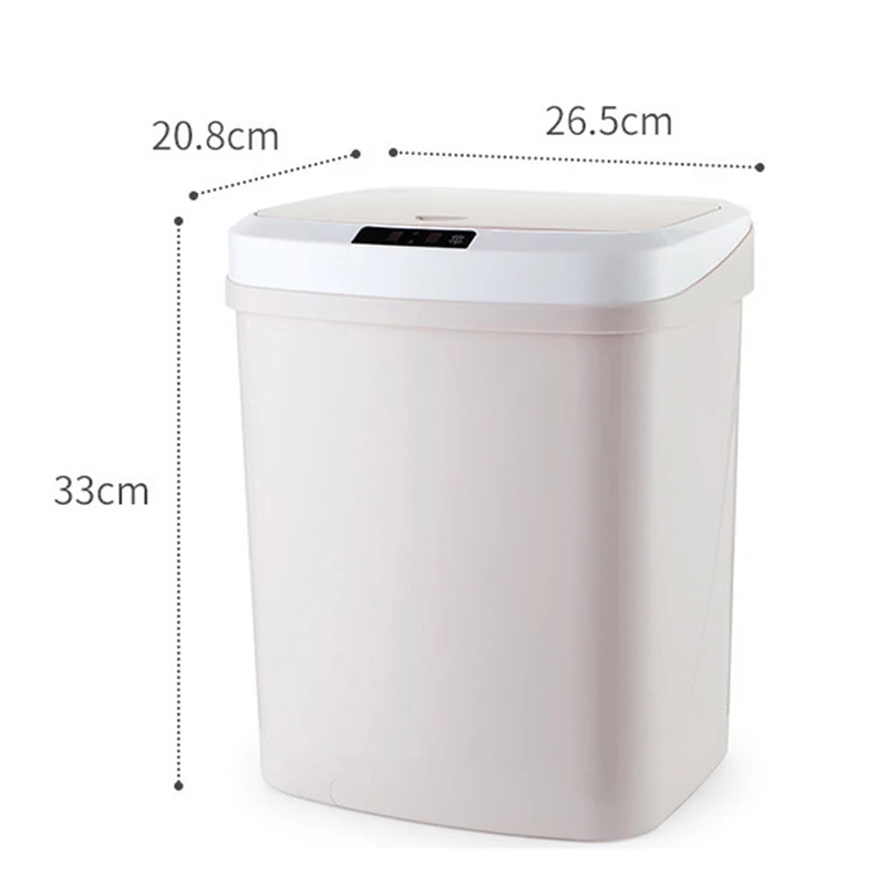 

16L Automatic Trash Can Smart Sensor Waste Bin Infrared Motion Sensor Rubbish Waste Bin Kitchen Trash Can For Home Kitchen Car