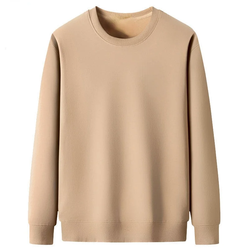 

Round Neck Sweater Men's Autumn Long Sleeve T-shirt Large Loose Top