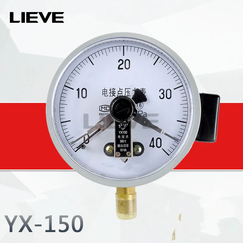 YX-150 Elektrische Kontakt Manometer Elektrische Kontaktieren Vakuum Gauge Negative Manometer YX150 1,6 0,1 Mpa Hand Werkzeug Teile