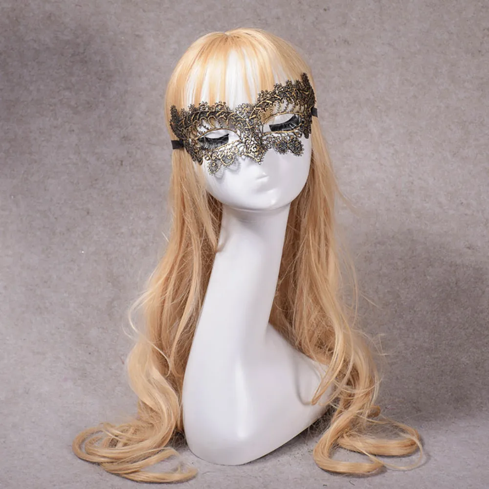 

Halloween Masks Masquerade Lace Mask Halloween Cutout Prom Party For Costume Party Cosplay Masks Accessories маска страшная