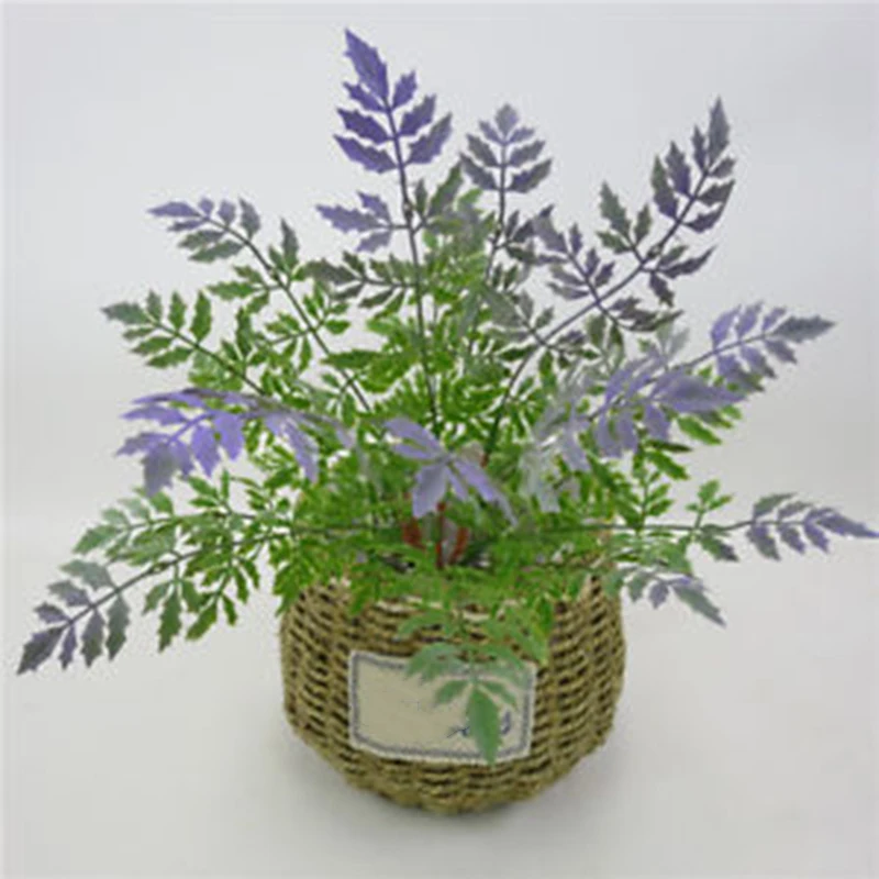 Artificial Boston Fern Faux Grass Plastic Plant Leaves Shrubs Decor | Дом и сад