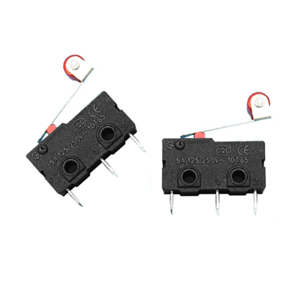 

10 Pcs Mini 3PIN SPDT Micro Limit Switch Roller Lever Arm Snap Action Switch