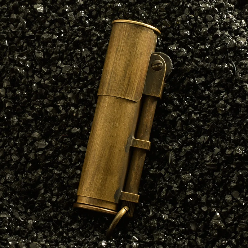 

Heavy Trenches Gift for Men Retro Creativity Cigarette Accessories Kerosene Lighter Metal Lighters Smoking Household Home Garden