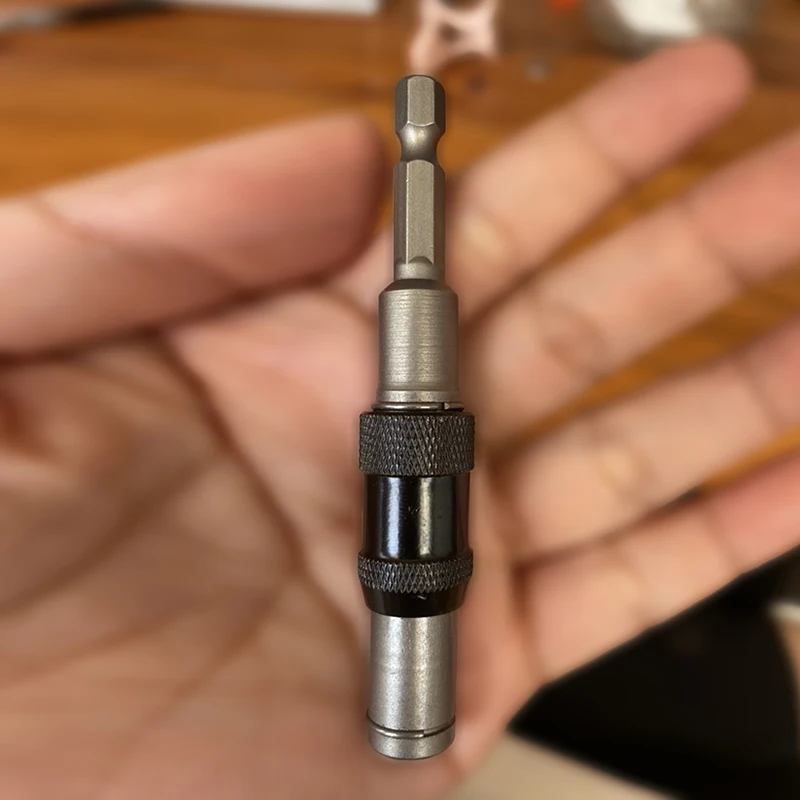 

Hex Magnetic Screw Drill Tip Quick Change Locking Bit Holder Drill Screw Tool Drive Guide Drill Bit Extension Rod Wood Tool