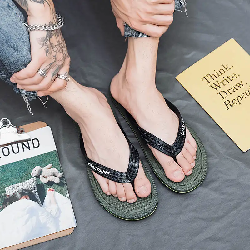 

Hotel Tilting Furry Slippers Moccasinsfor Summer Men's Beach Flip Flops Height Increases Sliders Shoes Men Soft Bottom Tennis