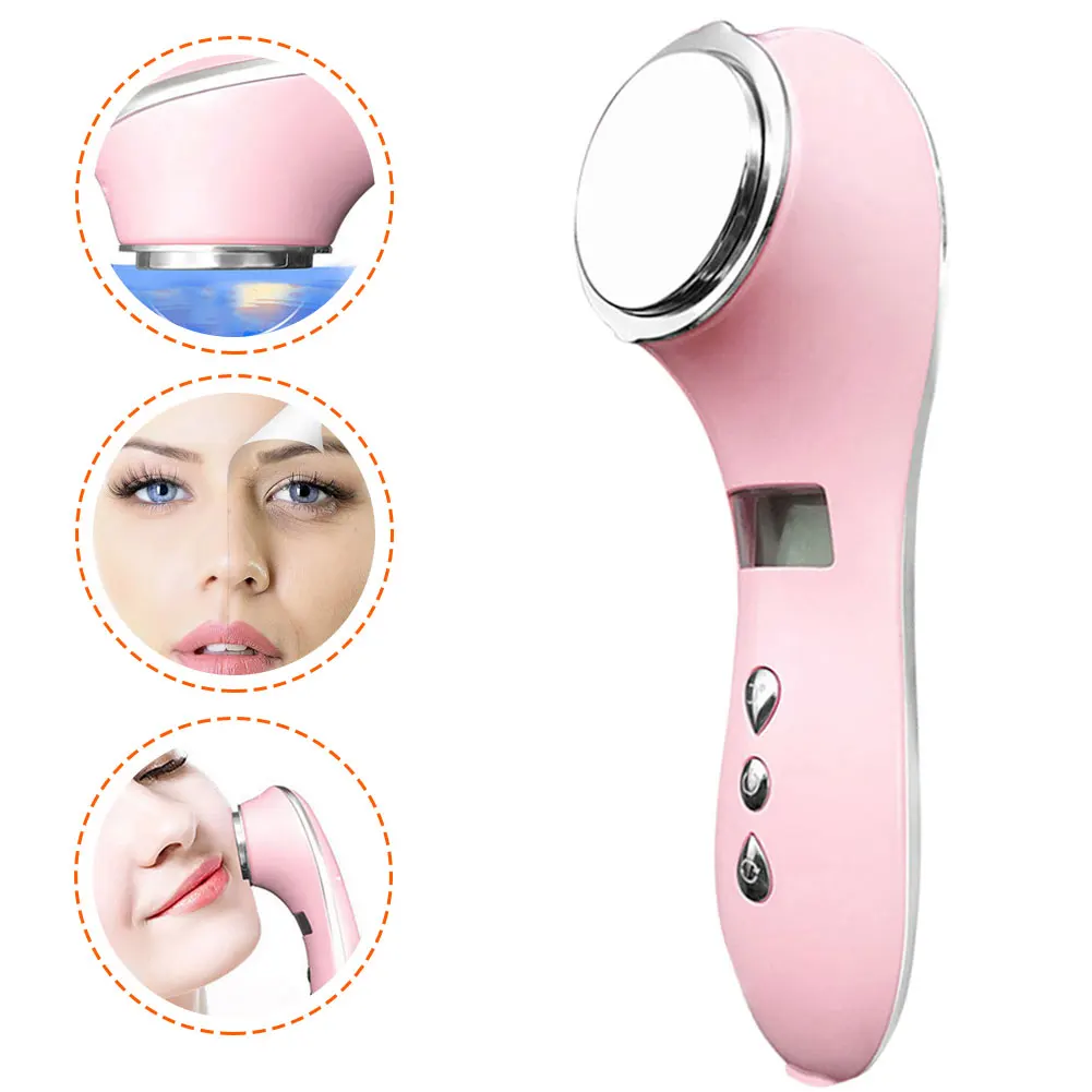 

Ion Face Beauty Devices Anti-Wrinkle Hot And Cold Introduction Instrument Cleansing Face Care Tools Bseauty Facial Massager