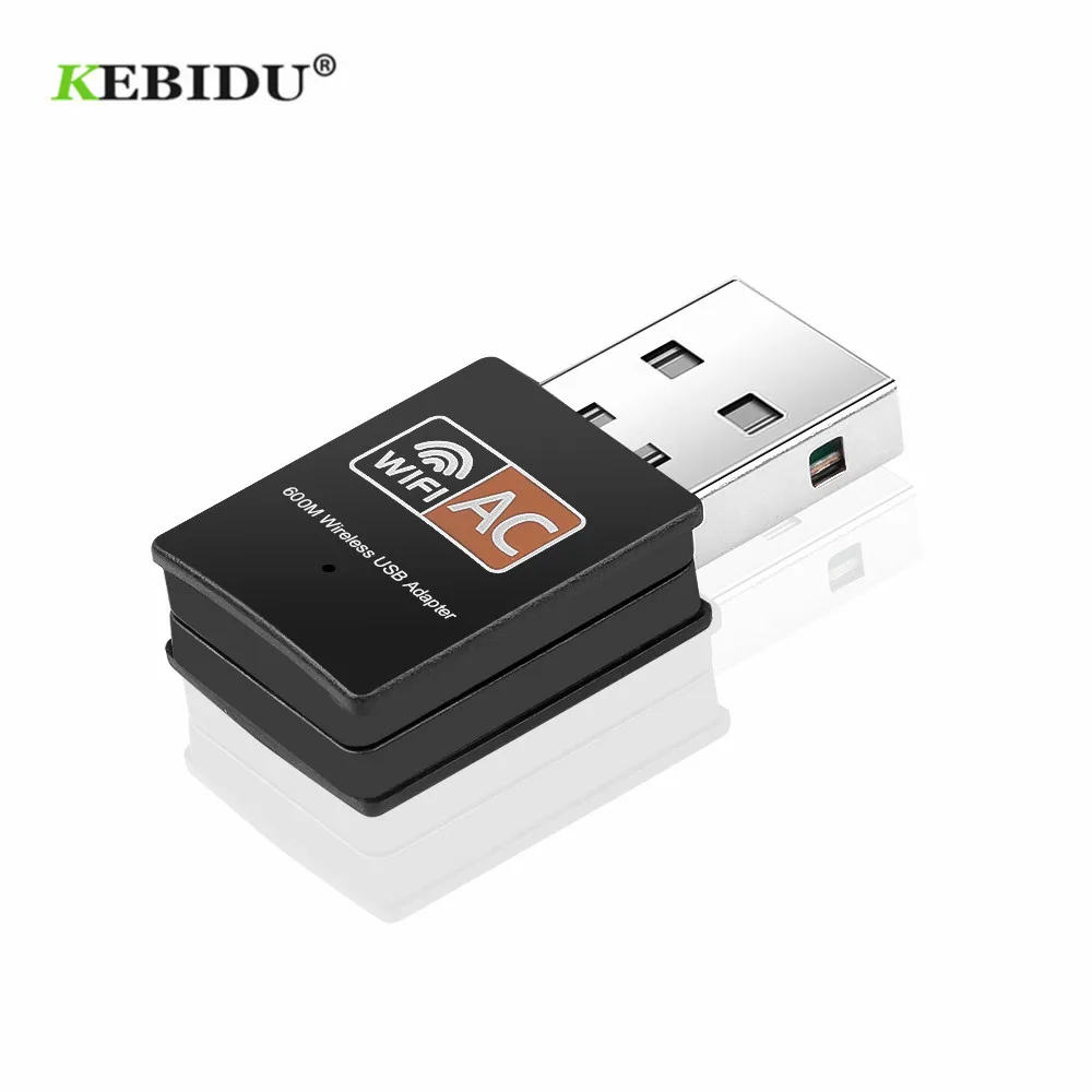 KEBIDU 600 Мбит/с USB WiFi адаптер 2 4 ГГц 5 антенна двухдиапазонная 802.11b/n/g/ac мини