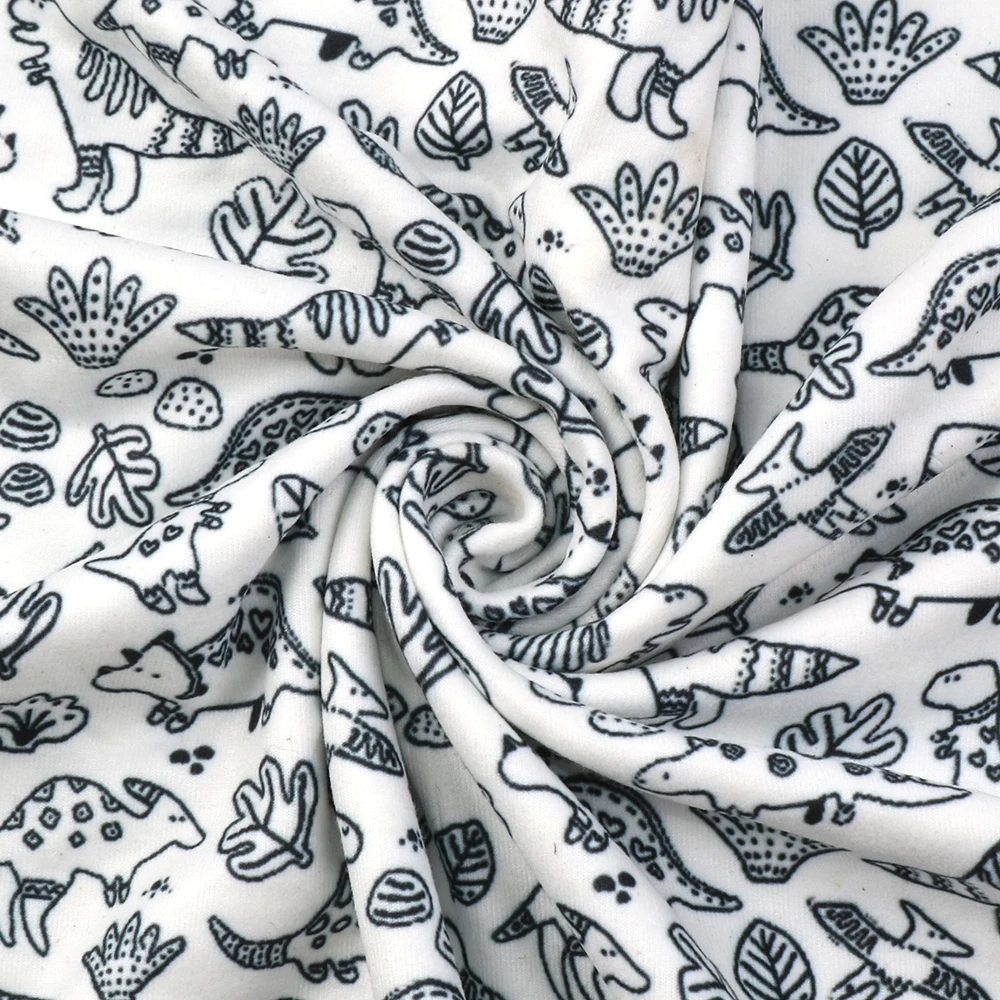 Динозавры животные полиэстер хлопчатобумажная ткань Лоскутная Ткань шитье