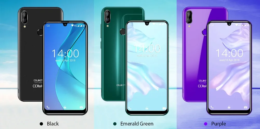Смартфон OUKITEL C16 Pro, 3 ГБ, 32 ГБ, четырехъядерный процессор MTK6761P, 5,71 дюймов, экран в виде капли воды, 19:9, распознавание лица, отпечаток пальца, LTE, 2600 мАч, мобильный телефон