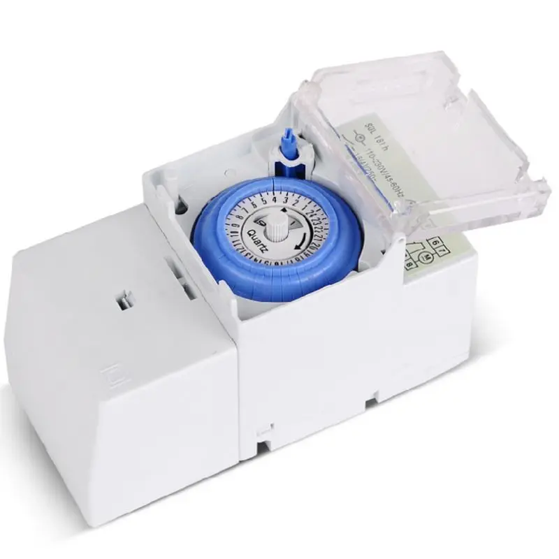 

SUL181H Mechanical Timer Switch 220V 16A 24H 8 Settings Manual/Auto Controller