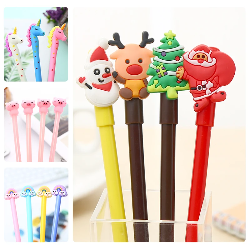 Новинка забавные крутые плюшевые пушистые гелевые ручки милые кавайные школьные