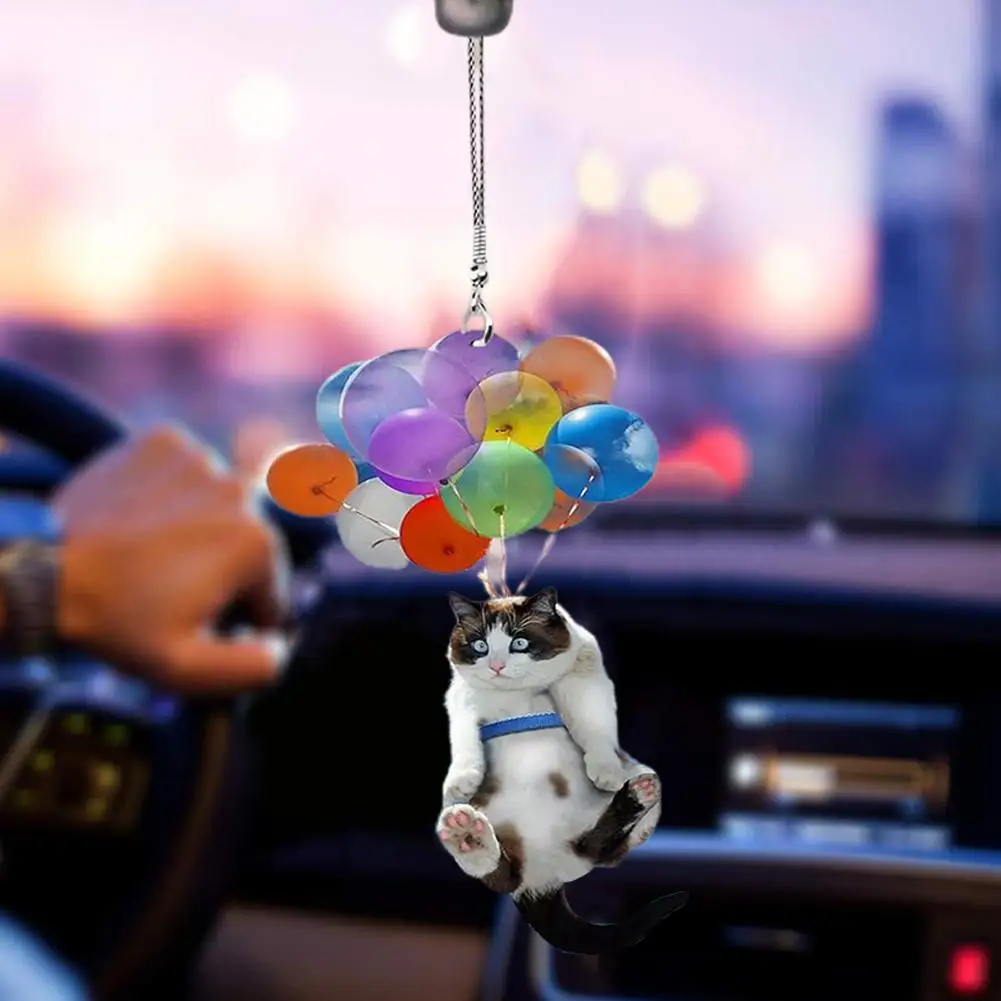 Автомобильные подвесные украшения &quotКошки&quot с фотофоны изображением цветных