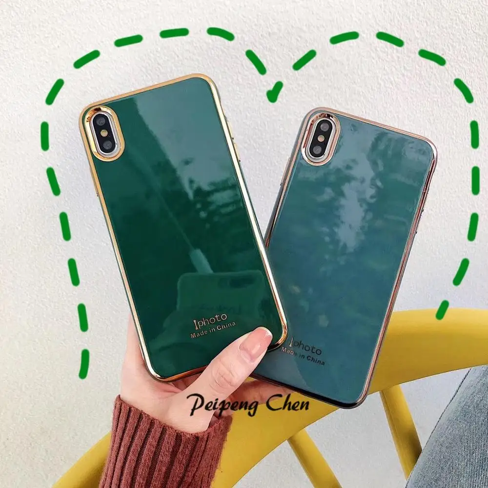 Деловой простой чехол для iPhone 8 7 6 s Plus роскошный силиконовый из ТПУ X XS MAX XR 11 pro max