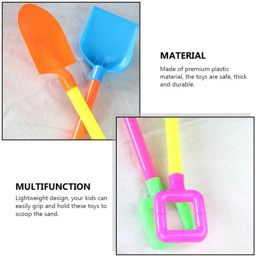 

8pcs Sand Shovels Long Handle Sand Shovels Children Summer Beach Toys