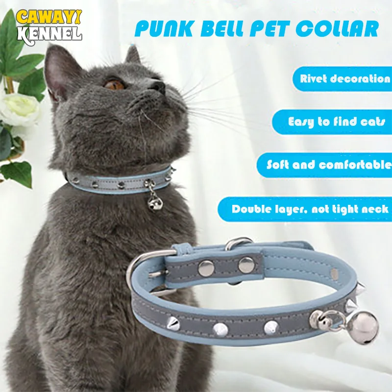 

Ошейник для кошек CAWAYI, ошейник для собак, кошек, домашних животных, аксессуары для маленьких собак, Светоотражающий ошейник из искусственно...