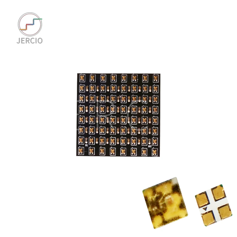 JERCIO 8X8 сменный ЖК-экран панель WS2812B SK6812 RGB DC5v SK6812 микросхема цифровой светодиодный программируемый индивидуально адресуемый