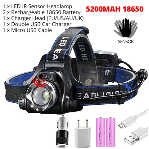 TRLIFE Налобный фонарь 8000лм