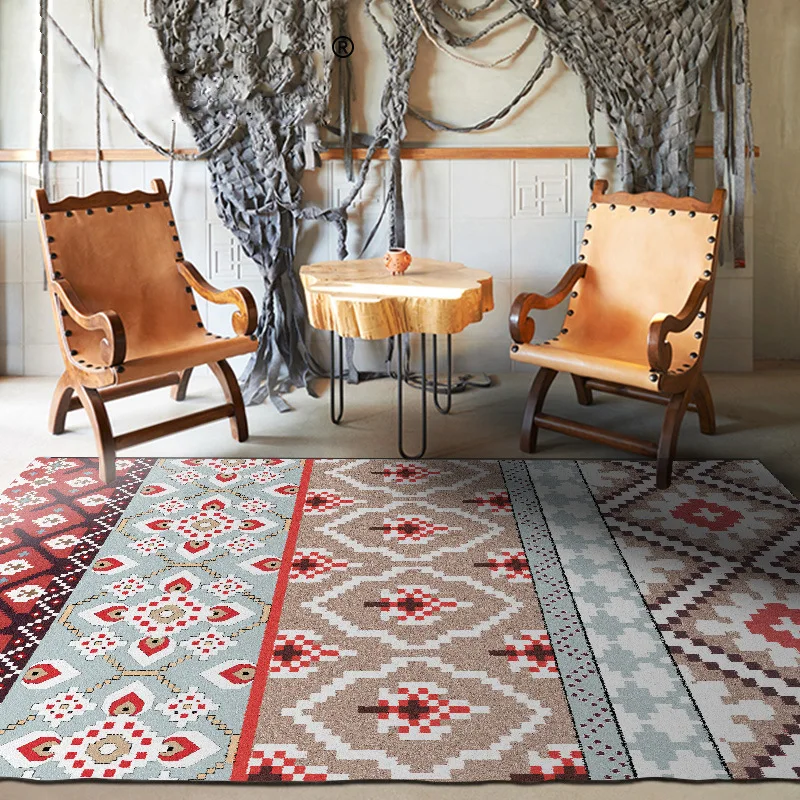 Home European national Wind area carpet kids room living bedroom bedside bathroom kitchen crystal velvet rugs anti-skid pad | Дом и сад