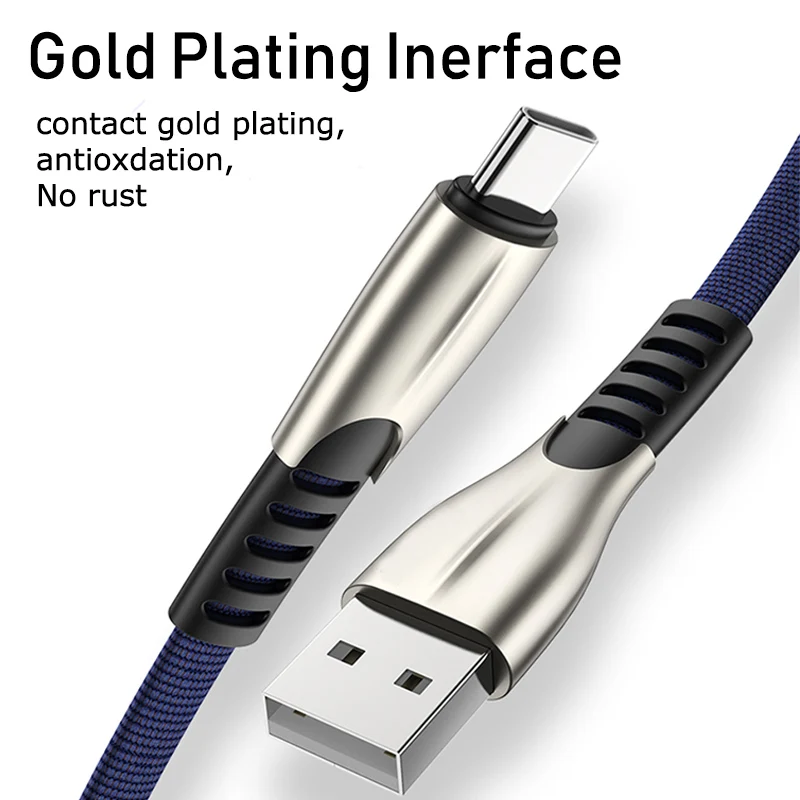 Кабель USB Type-C для Huawei P40 Pro P30 Samsung S10 A70 A50 мобильный телефон с поддержкой быстрой
