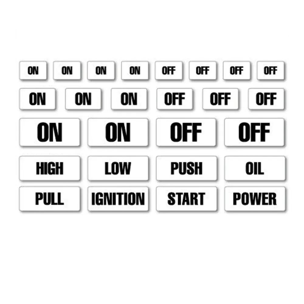 Переключатель ВКЛ./ВЫКЛ. набор кнопок наклейка автомобиль топливные гонки |