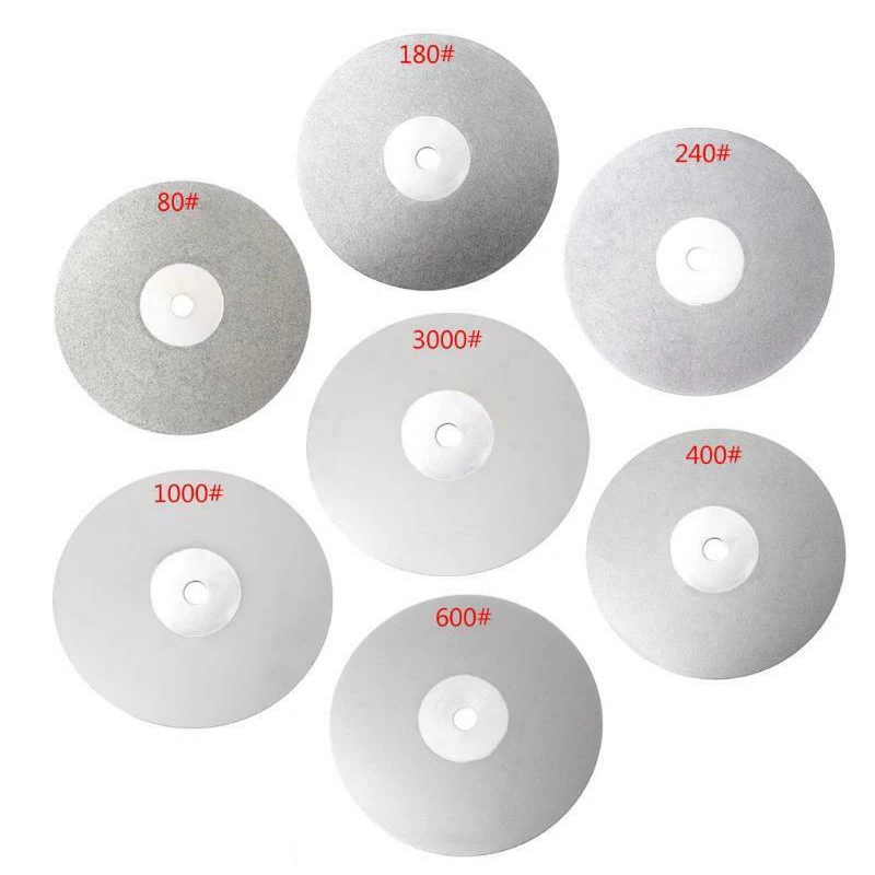 

6/4 Inch 150/100mm Diamond Coated Flat Lap Disc Jewelry Polish Grinding Wheel