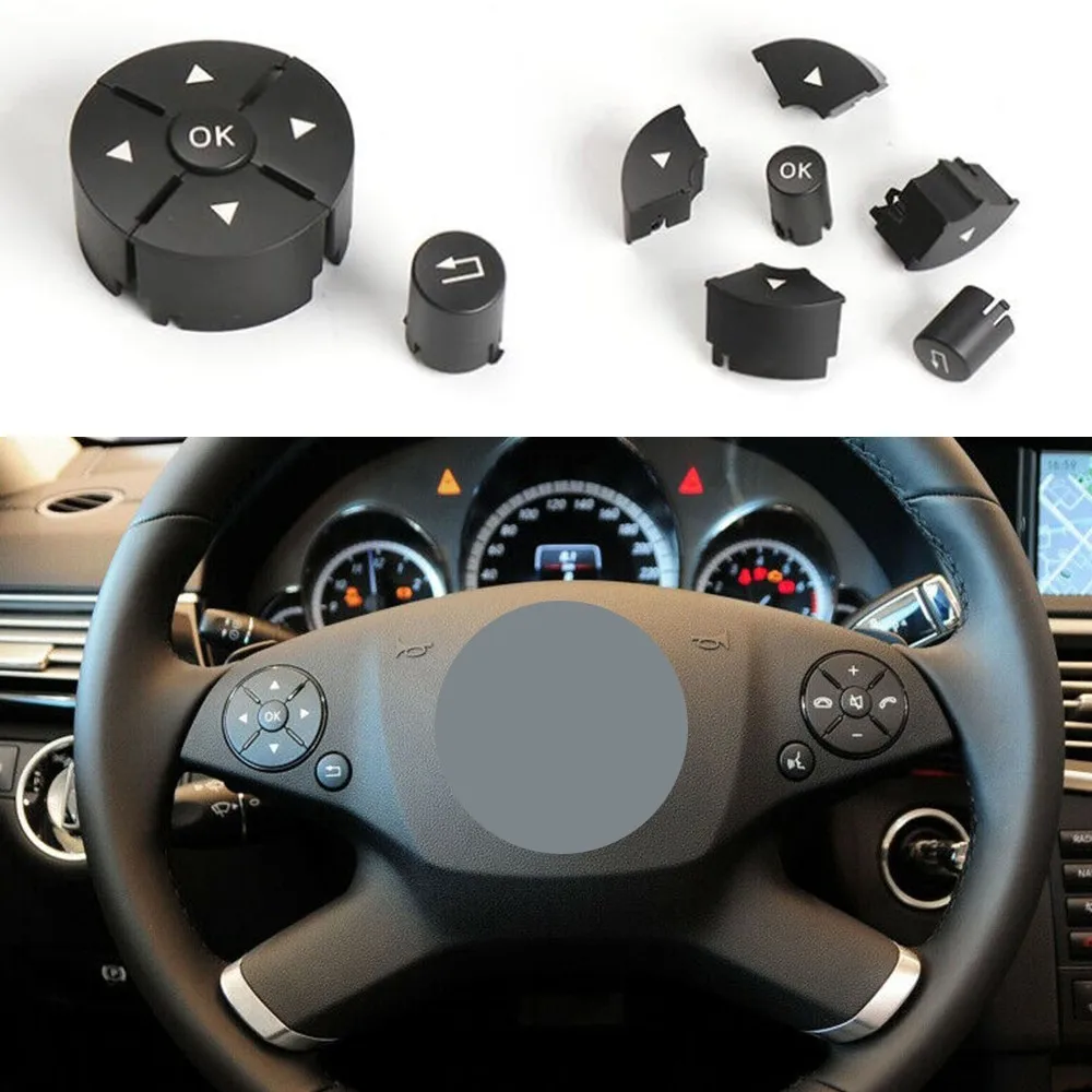 

Multi-function Steering Wheel Phone Key Button Cover For BENZ W212 E200 E300 X204 GLK A16482079109116 Auto Replacement Parts
