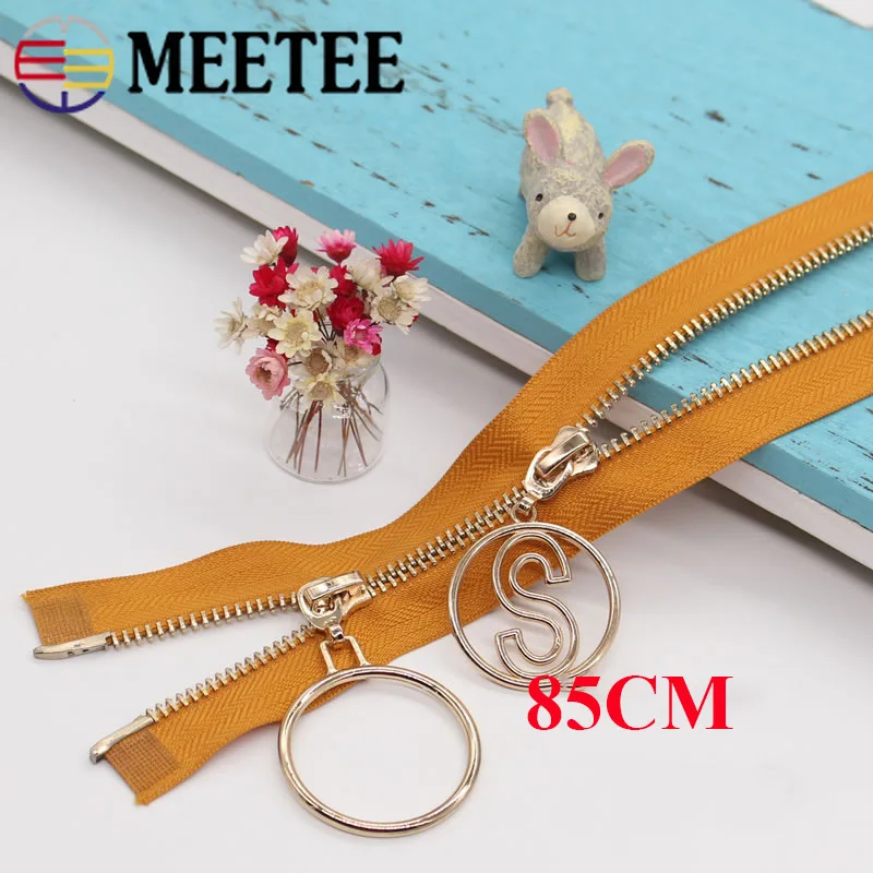 Металлическая молния Meetee 5 #85 120 см двойной слайдер два способа открывания