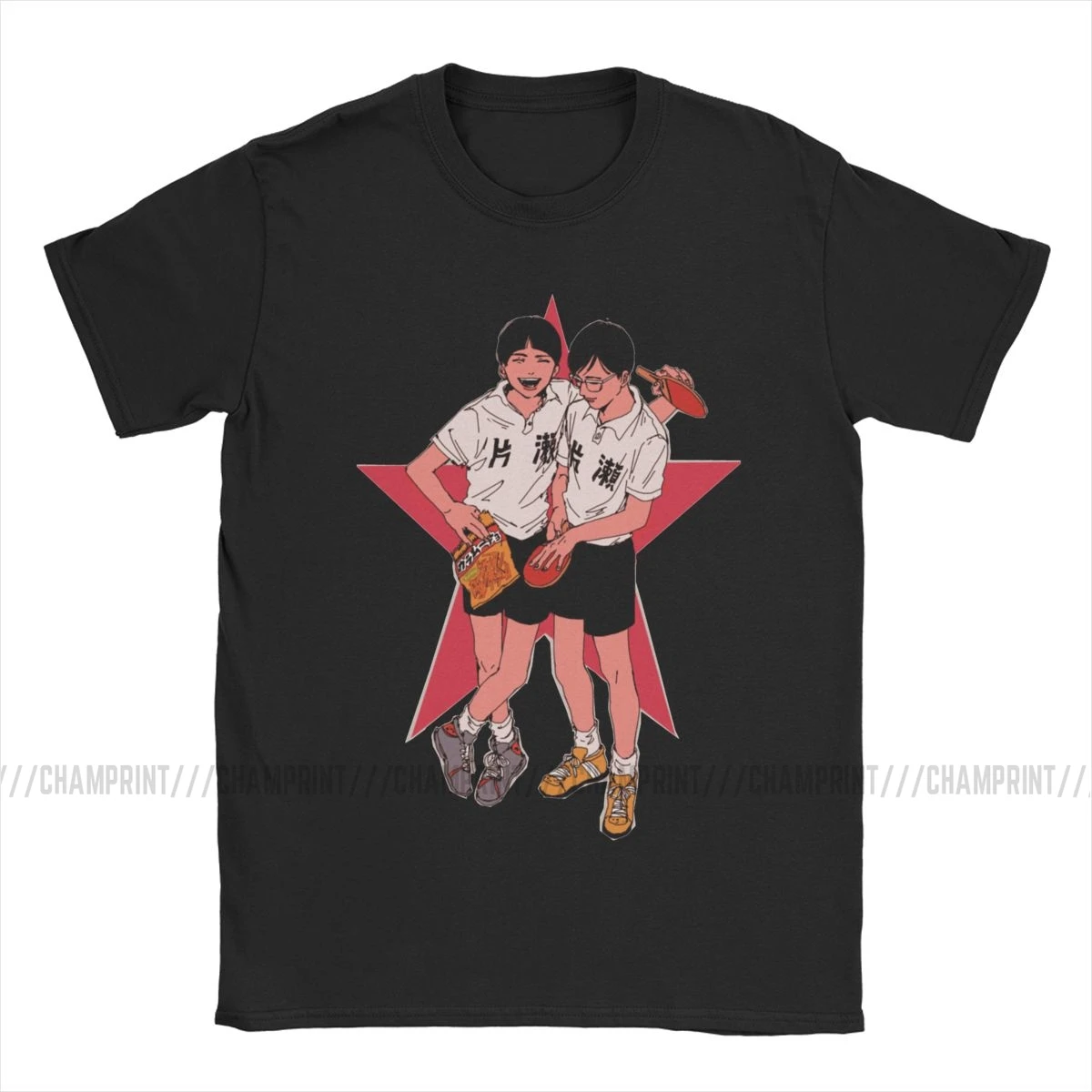 Smile X Peco футболки мужские хлопковые Забавные для пинг-понга анимация Настольный