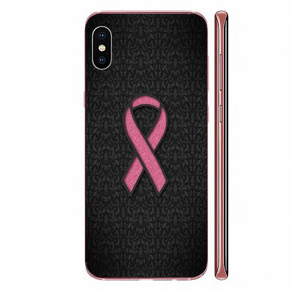 Женская розовая лента для борьбы с раком груди лучше подходит Samsung Galaxy J1 J3 J4 J5 J6 J7