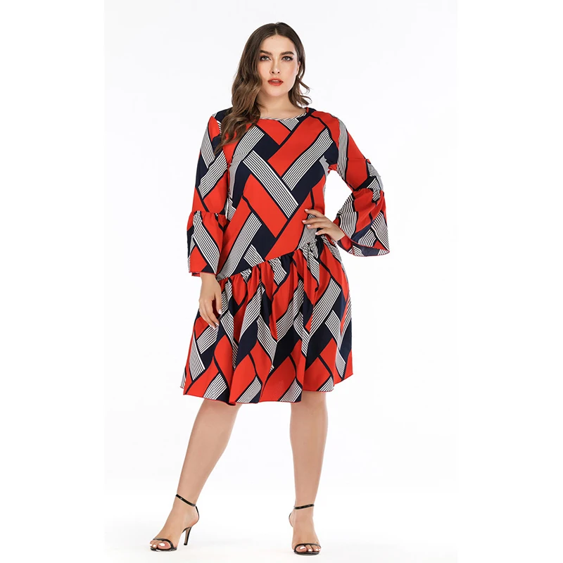 2020 весна женская одежда в полоску с длинным рукавом женское платье повседневная