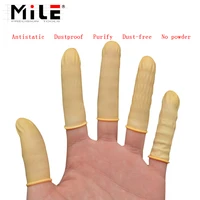 mile disposable anti static rubber latex finger cots eyebrow extension gloves practical off eyelash extension tool accessories