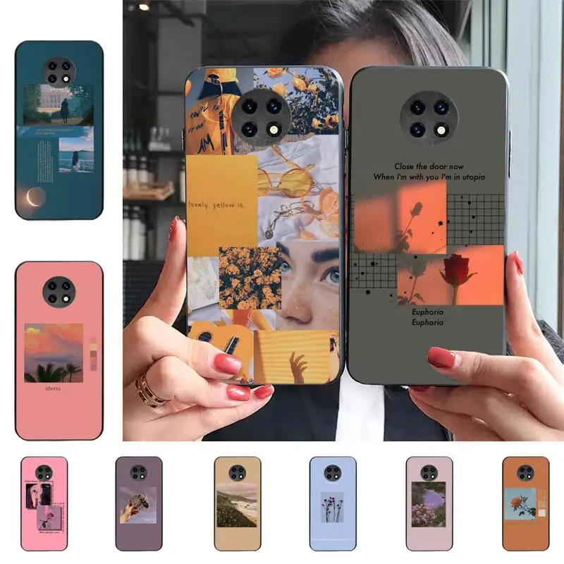 

Great Aesthetic Art Pink Yellow Sunflower Phone Case For Redmi 9 5 S2 K30pro Silicone Fundas for Redmi 8 7 7A note 5 5A