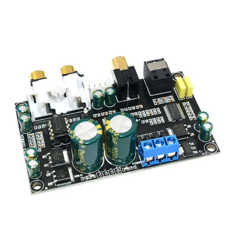 Hi-Fi CS8416 + CS4398 24 бит 196 кГц чип коаксиальный оптоволоконный DAC декодер плата для