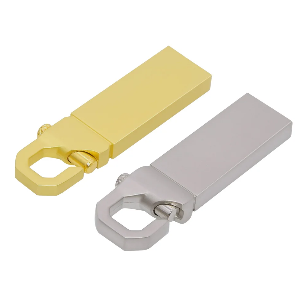 Розничная продажа usb 2 0 металлический 16 ГБ 32 флеш накопитель для ключей 64 128 флешка