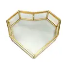 Стеклянная шкатулка украшения для террариума, зеленая стеклянная шкатулка для кольца на предъявителя, сочного кольца для свадебной церемонии, стеклянная шкатулка для ювелирных изделий